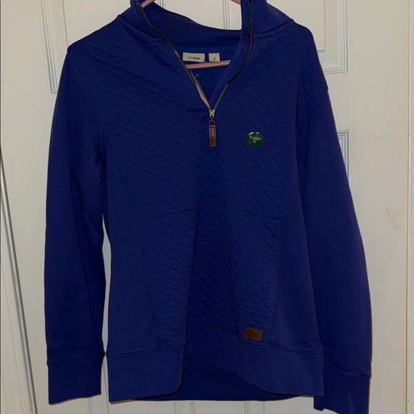 LL BEAN quilted 1/4 quarter zip - Picture 1 of 3